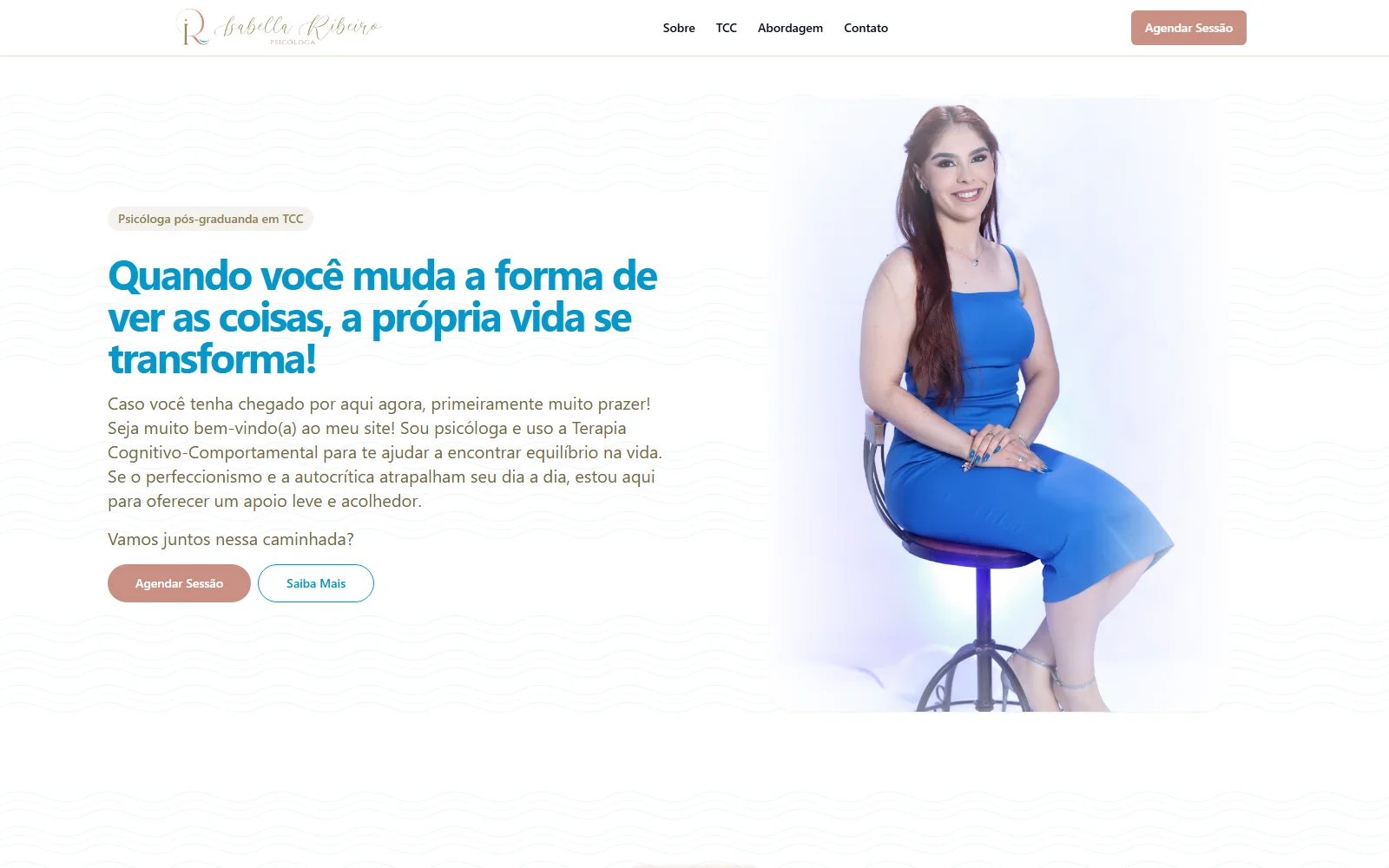 Página inicial do projeto Isabella Ribeiro